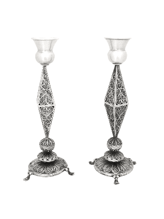 Chandeliers en filigrane en argent sterling, cadeaux de Pâque, israélien