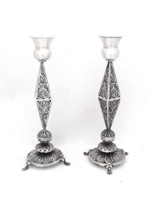 Chandeliers en filigrane en argent sterling, cadeaux de Pâque, israélien
