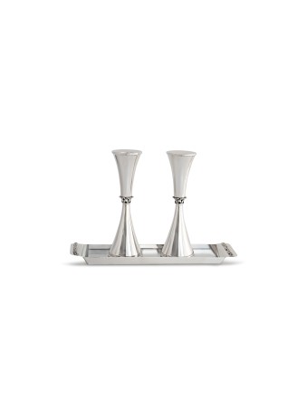 Traditional Sterling Silver Candlesticks with Fili , Passover Gifts ,