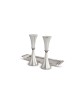 Traditional Sterling Silver Candlesticks with Fili , Passover Gifts ,