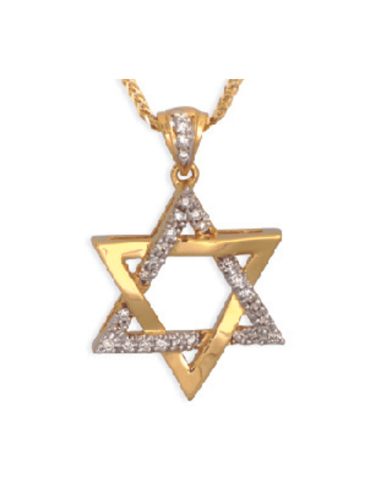 Superbe pendentif étoile de David de taille moyenne Femme P , Tu B'Av Gifts , I