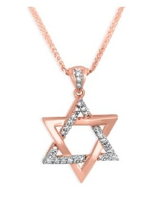 Beautiful Stunning medium size Star of David penda , Tu B'Av Gifts , I