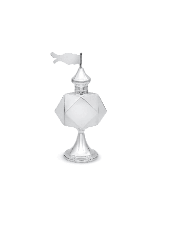Boîte à épices argentée géométrique moderne, cadeaux Tu B'Av, Judaica israélienne