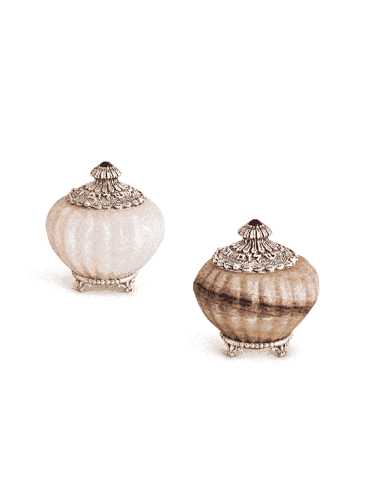 Royal Pink Onyx & Silver Salt Shaker , Pendaison de crémaillère juive , J israélien