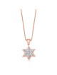 Grand pendentif Magen David en or 14 carats à deux couches avec R, cadeaux Tu B'Av, I
