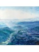 Peinture colorée unique du paysage de Jérusalem dans , Cadeaux Tu B'Av , I