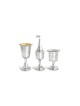 Ensemble Havdalah moderne martelé en argent sterling, cadeaux Tu B'Av, israélien