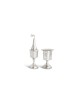 Ensemble Havdalah moderne martelé en argent sterling, cadeaux Tu B'Av, israélien