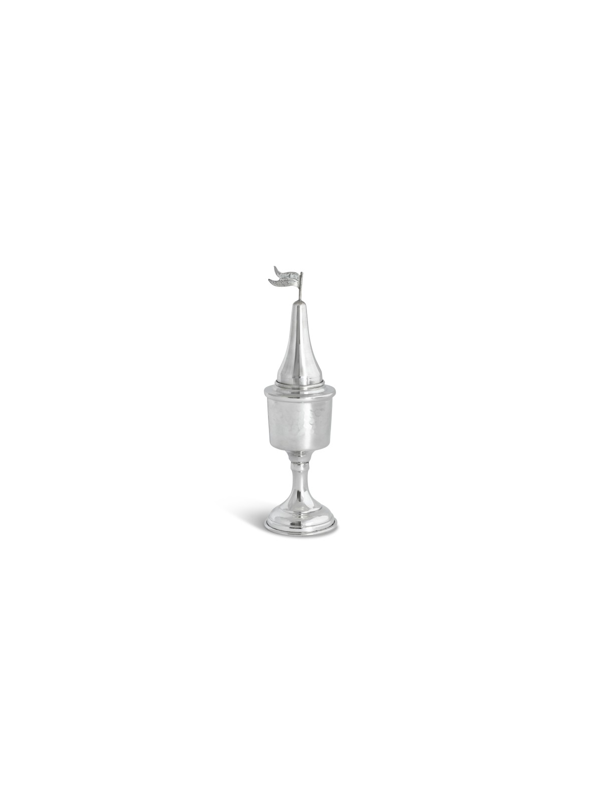 Ensemble Havdalah moderne martelé en argent sterling, cadeaux Tu B'Av, israélien