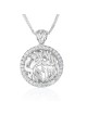 Pendentif en or incrusté israélien Shema jaune avec D , Cadeaux Tu B'Av , I