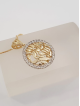 Yellow Shema Israeli Encrusted Gold Pendant with D , Tu B'Av Gifts , I