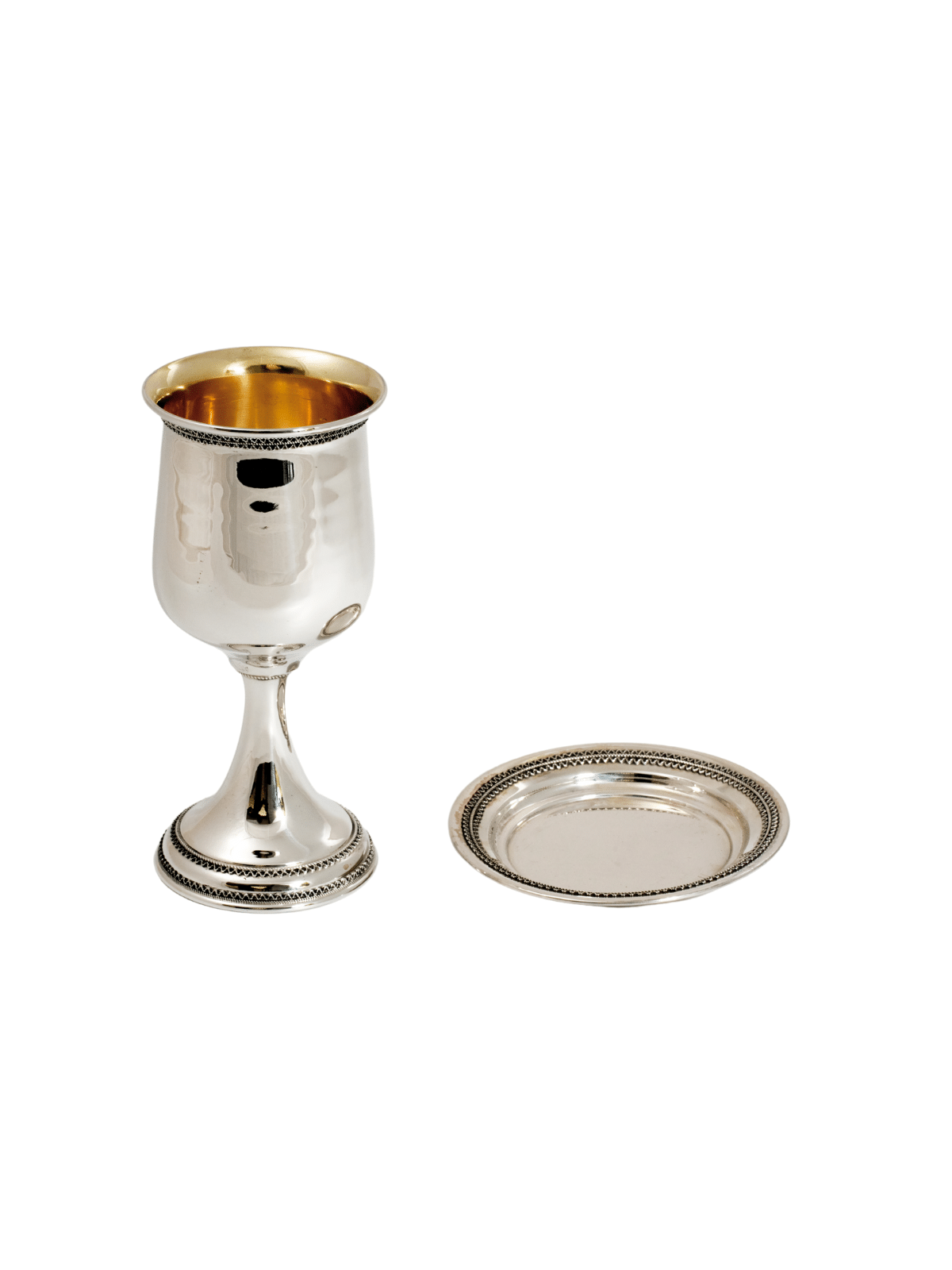 Large Luxury Wedding Kiddush Cup Made From Sterlin , Kiddush Cups , Is