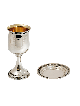 Grande tasse de Kiddush de mariage de luxe fabriquée à partir de Sterlin, tasses de Kiddush, est