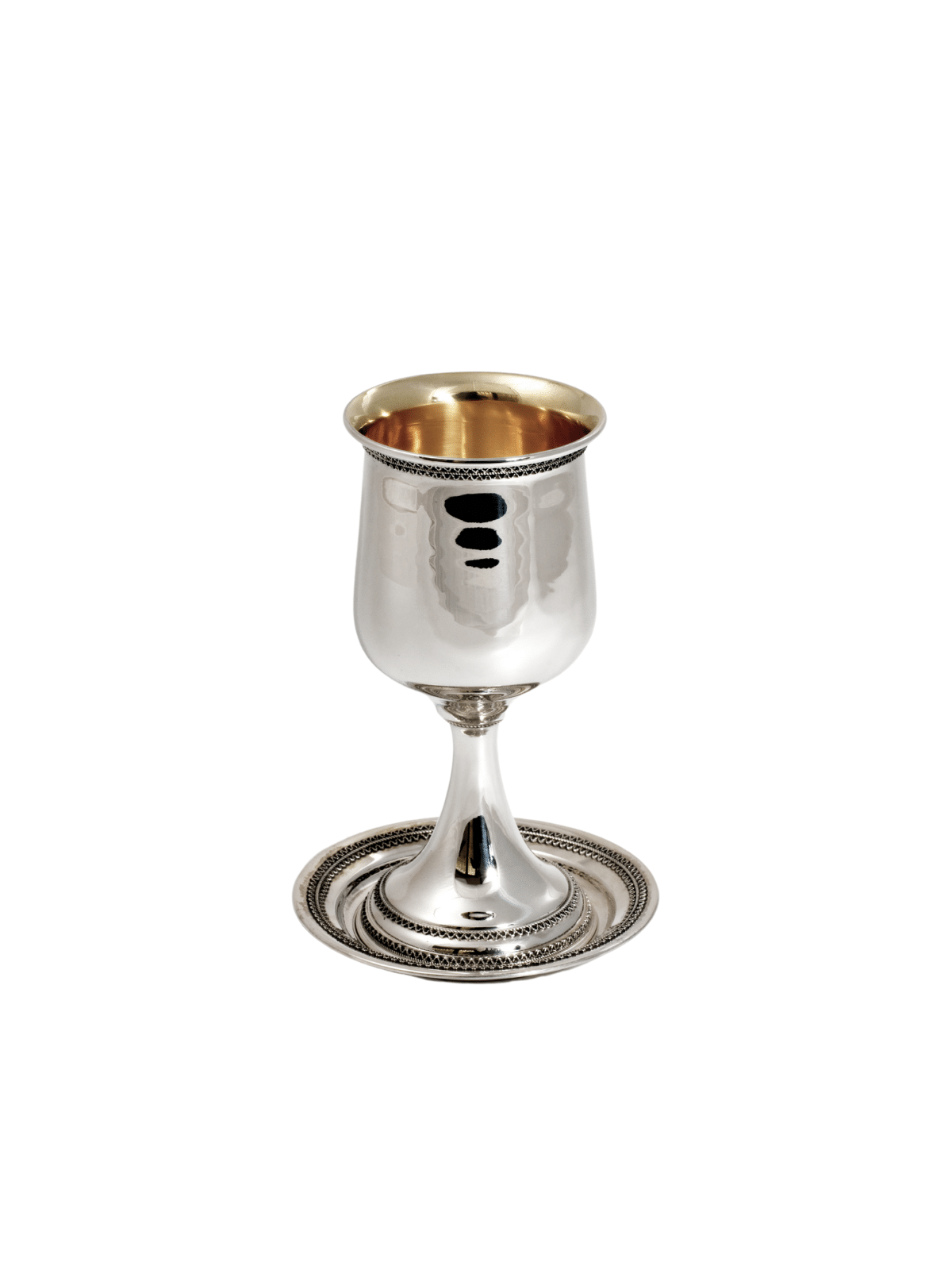 Large Luxury Wedding Kiddush Cup Made From Sterlin , Kiddush Cups , Is