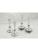 Silver Filigree Candle Holders with Legs , Passover Gifts , Israeli Ju