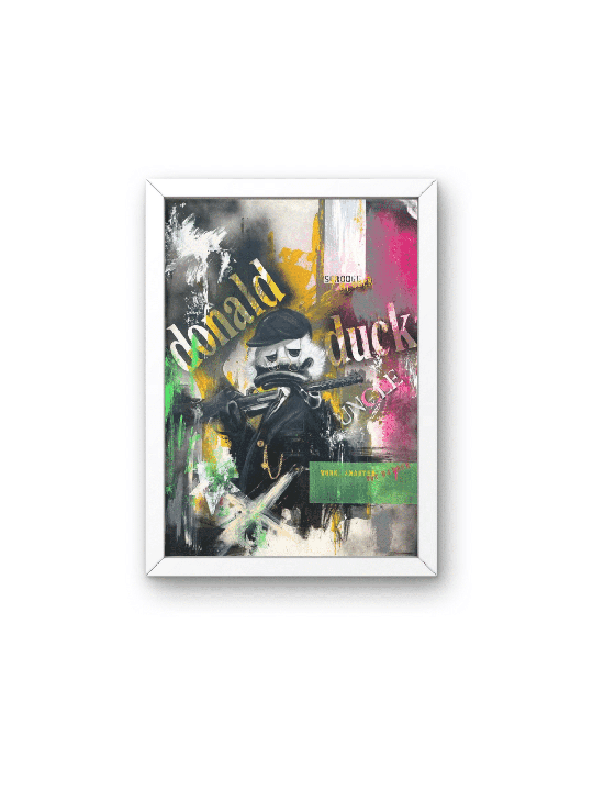 Coloré Scrooge McDuck Pop Art Peinture originale , Cadeaux Tu B'Av , I