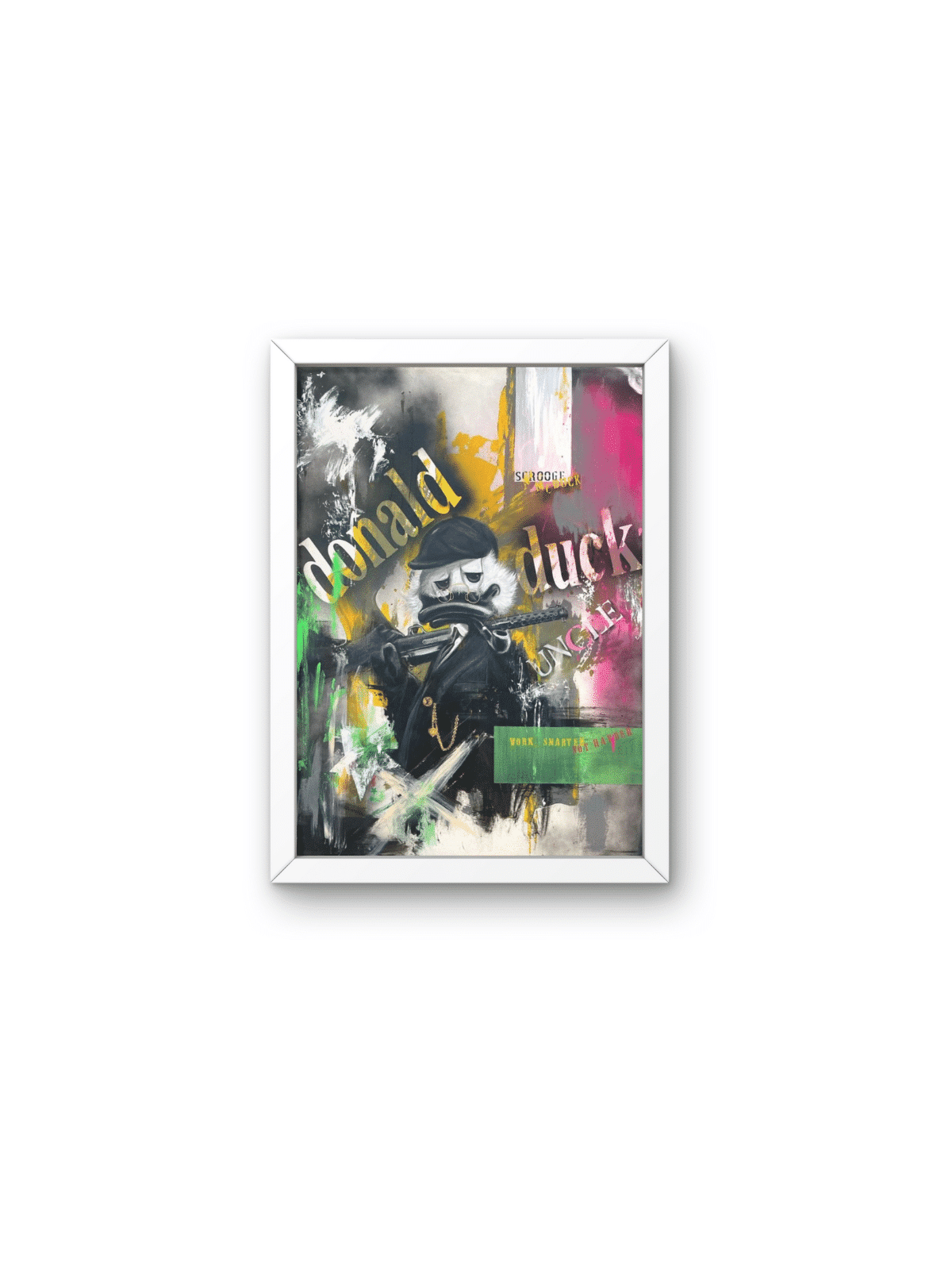 Coloré Scrooge McDuck Pop Art Peinture originale , Cadeaux Tu B'Av , I