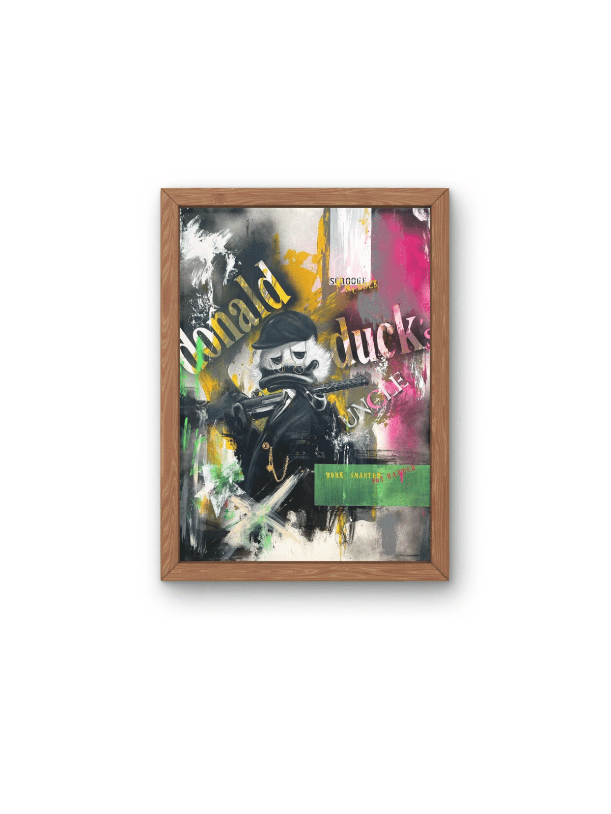 Coloré Scrooge McDuck Pop Art Peinture originale , Cadeaux Tu B'Av , I
