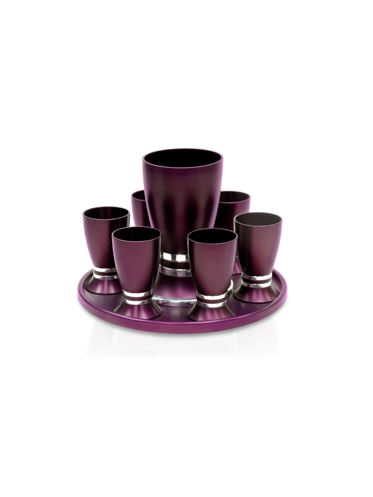 Ensemble de liqueur colorée avec 6 tasses et plateau, cadeaux de mariage juif, Israël