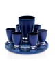 Ensemble de liqueur colorée avec 6 tasses et plateau, cadeaux de mariage juif, Israël