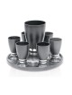 Ensemble de liqueur colorée avec 6 tasses et plateau, cadeaux de mariage juif, Israël
