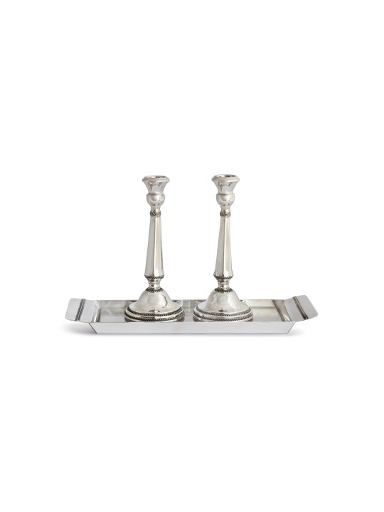 Bougies traditionnelles en argent sterling en forme d'octogone, cadeaux de Pâque,