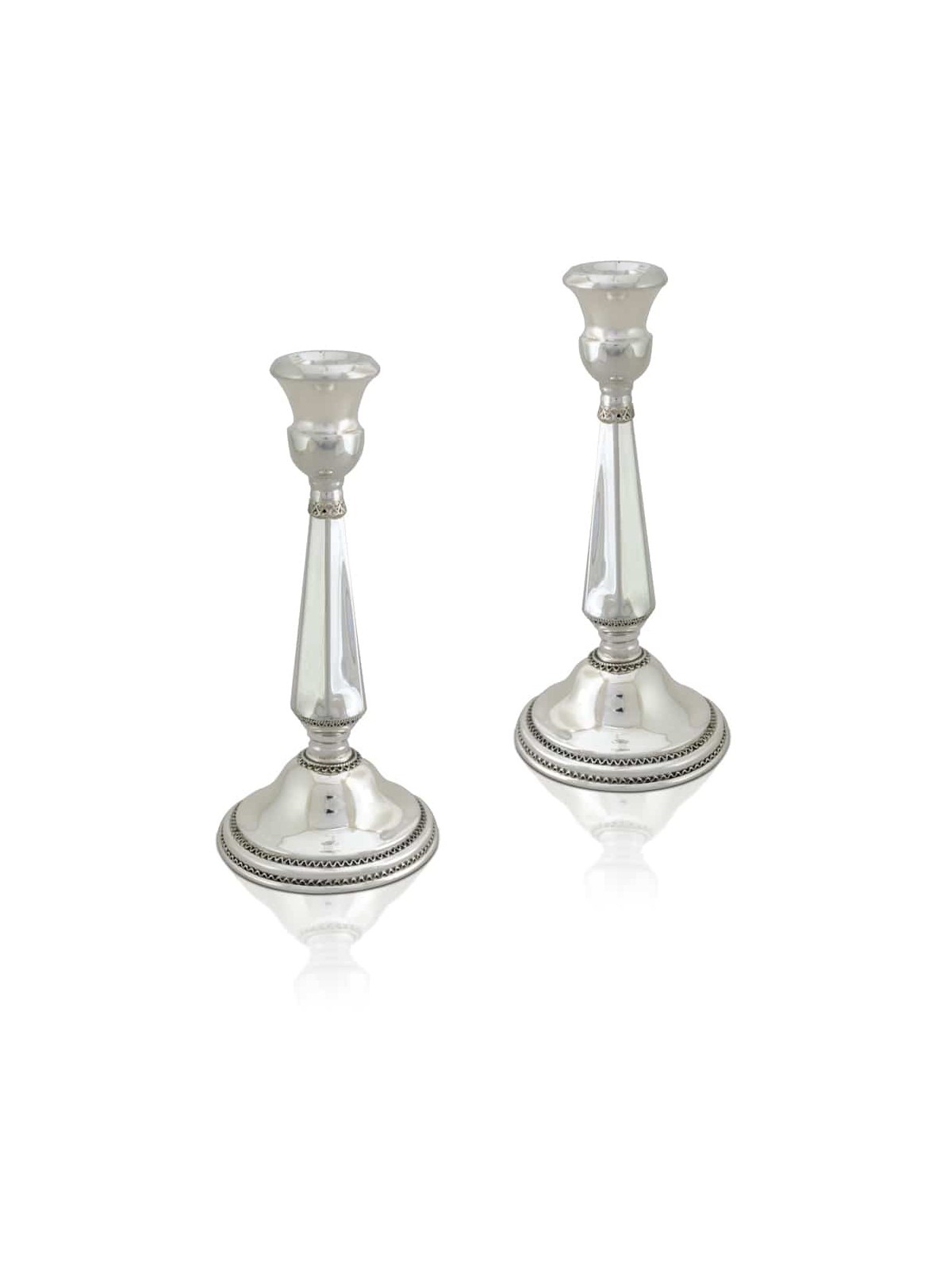 Bougies traditionnelles en argent sterling en forme d'octogone, cadeaux de Pâque,