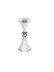 Chandeliers martelés en argent sterling, bougie en argent sterling