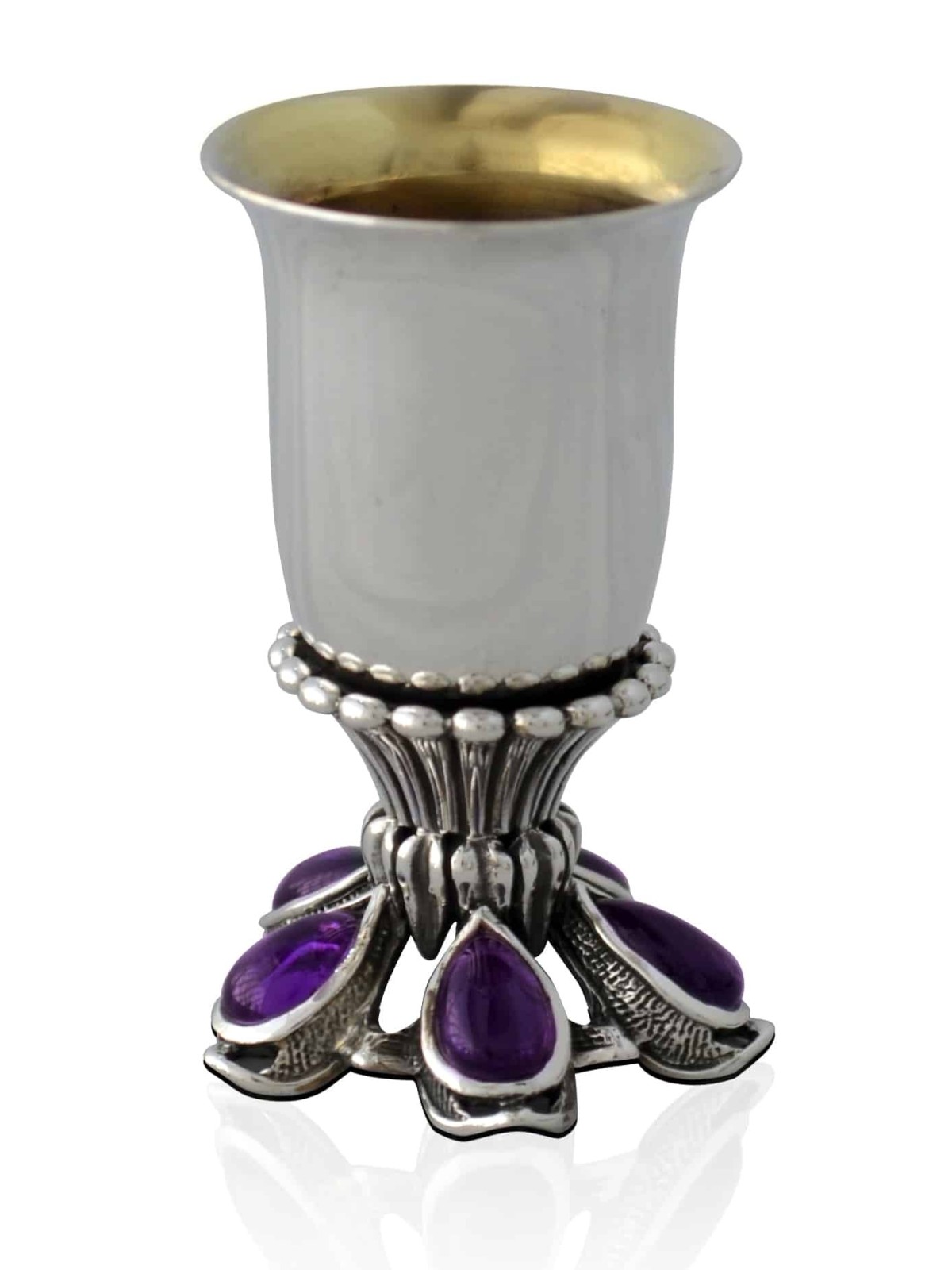 Small Children's cup with Amethyst Stones , Passover Gifts , Israeli J