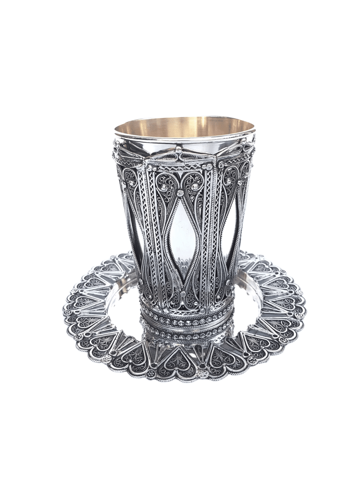 Tasse et assiette décoratives de Kiddush, cadeaux de Pâque, Judaica israélienne