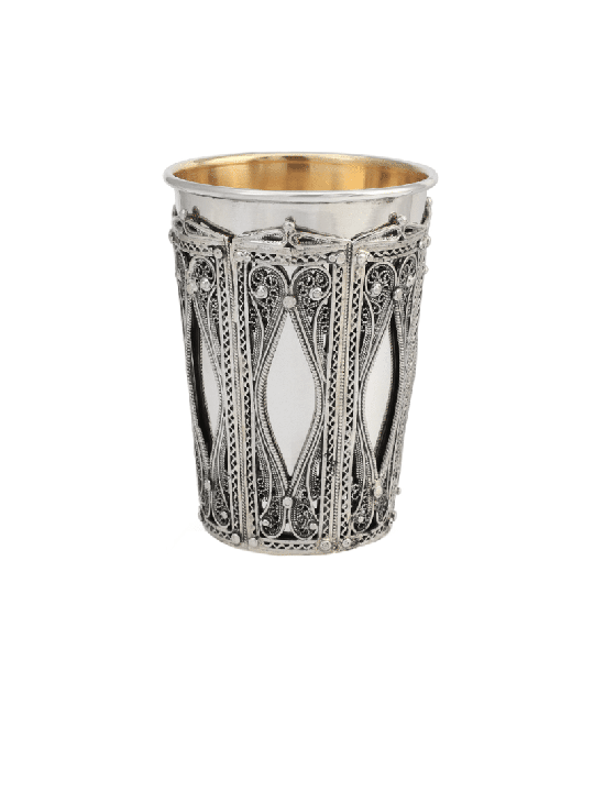 Tasse et assiette décoratives de Kiddush, cadeaux de Pâque, Judaica israélienne