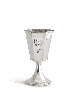Coupe de Kiddouch géométrique en argent sterling, cadeaux de Pâque, Judaï israélien