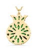 Pendentif émaillé en or grenade, cadeaux Tu B'Av, Judaica israélien