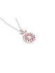 Pomegranate Gold Enameled Pendant , Tu B'Av Gifts , Israeli Judaica