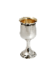 Grand Cu de Kiddush traditionnel en argent sterling massif, coupes de Kiddush, est