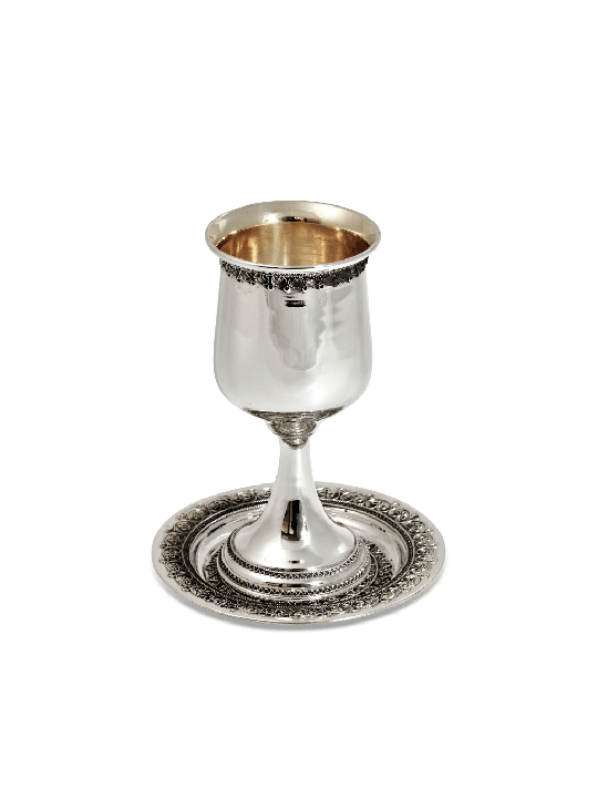 Traditional Large Solid Sterling Silver Kiddush Cu , Kiddush Cups , Is