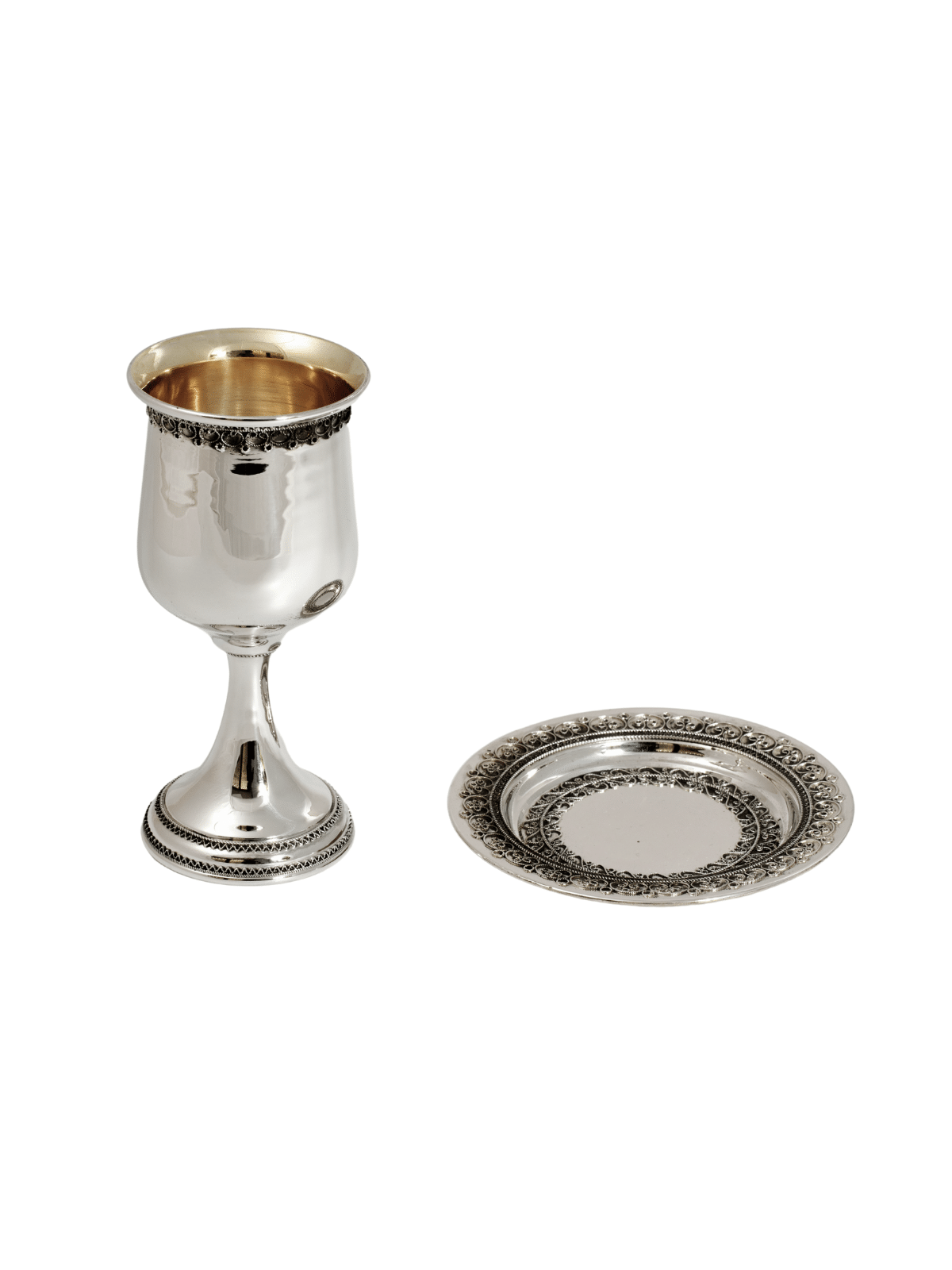 Traditional Large Solid Sterling Silver Kiddush Cu , Kiddush Cups , Is