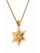 Pendentif Étoile de David Or Jaune Diamant Double L , Tu B'Av Gifts , I