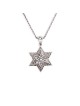 Pendentif étoile de David en or blanc de taille moyenne, cadeaux Tu B'Av, I
