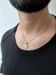 Pendentif étoile de David en or blanc de taille moyenne, cadeaux Tu B'Av, I