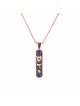 Torah Scroll White Gold with Black Diamonds Neckla , Tu B'Av Gifts , I