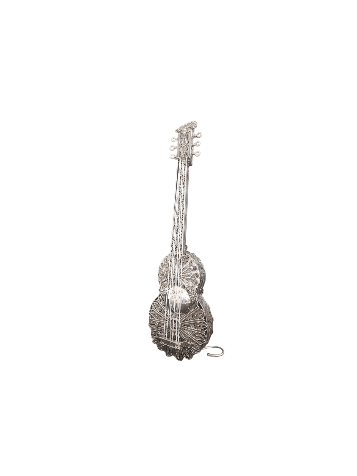 Extra Large Guitare Argentée Design Magnifique Besamim, Argent Sterling J