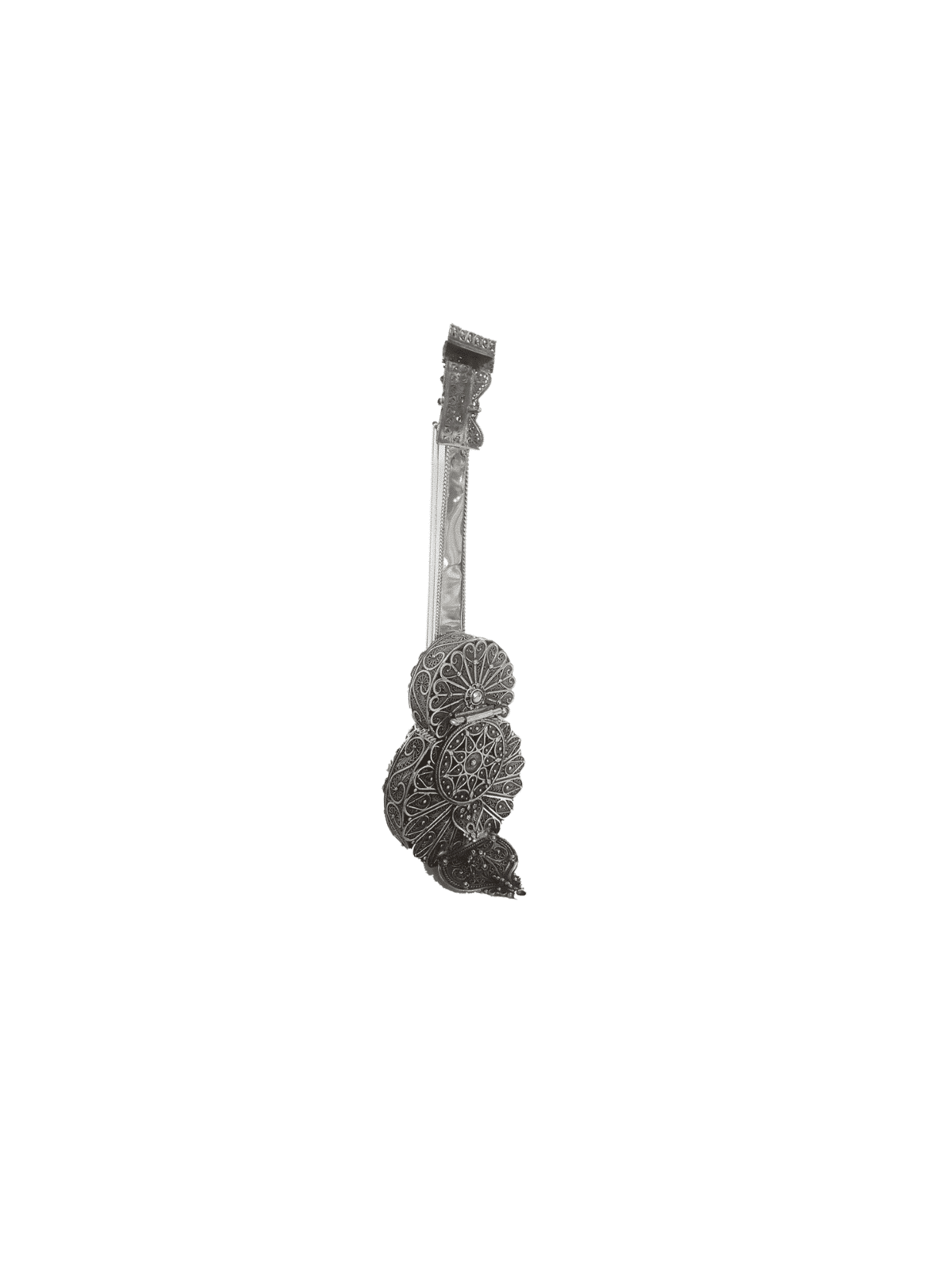 Extra Large Guitare Argentée Design Magnifique Besamim, Argent Sterling J