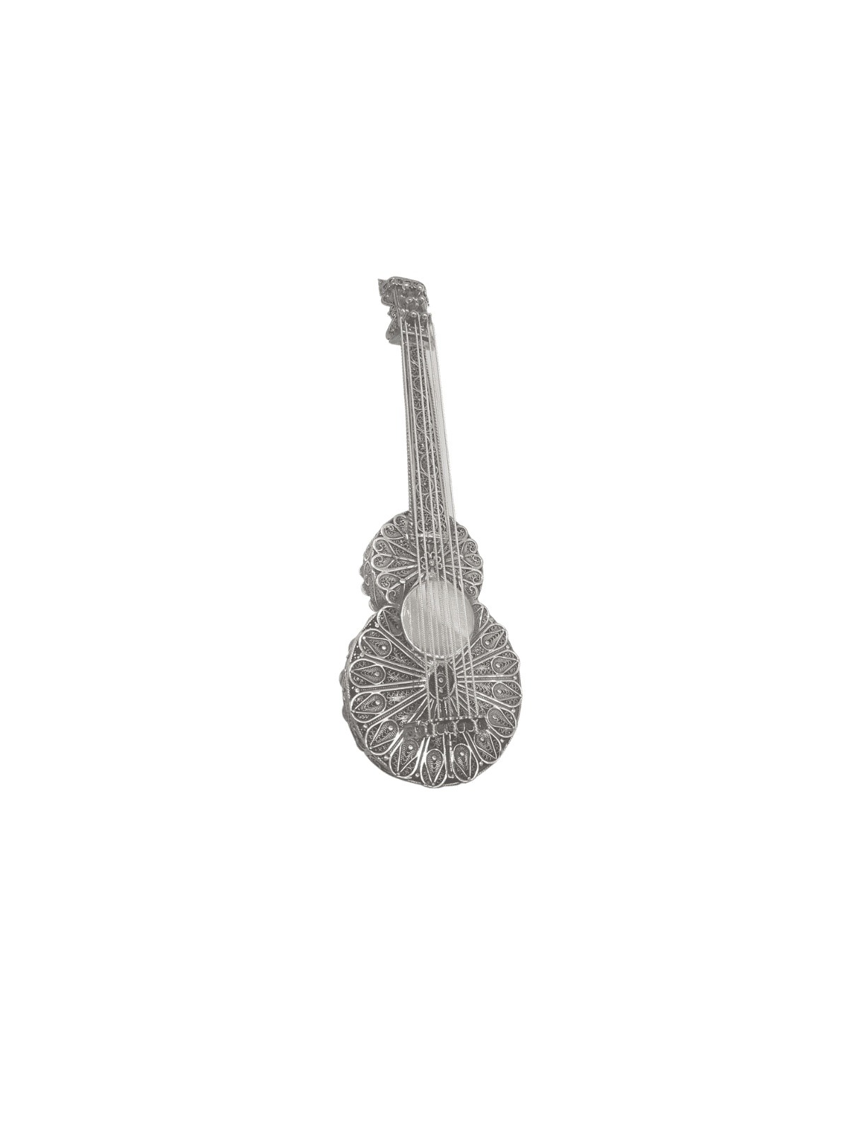 Extra Large Guitare Argentée Design Magnifique Besamim, Argent Sterling J