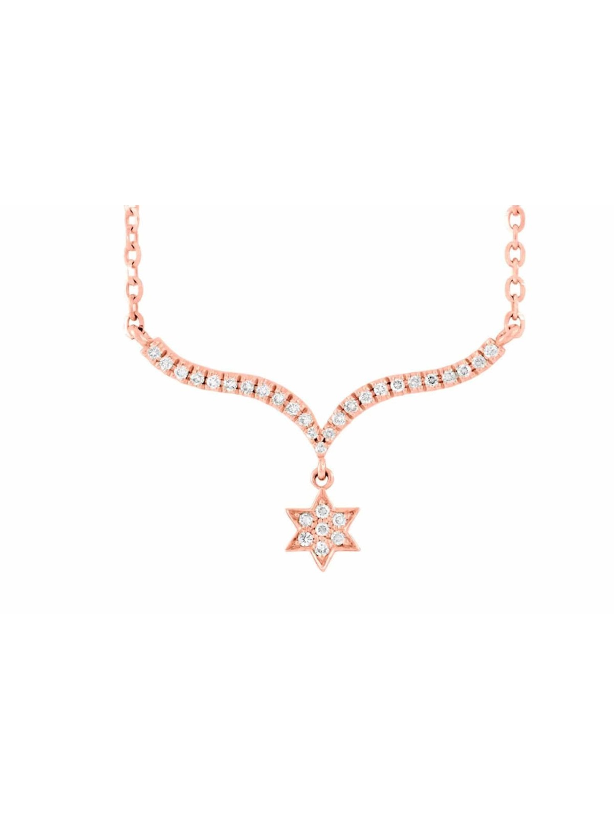 Étoile de David en or jaune diamant 14 carats, cadeaux Tu B'Av, judaïque israélien