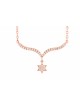 Étoile de David en or jaune diamant 14 carats, cadeaux Tu B'Av, judaïque israélien