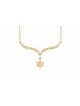 Étoile de David en or jaune diamant 14 carats, cadeaux Tu B'Av, judaïque israélien