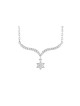 Étoile de David en or jaune diamant 14 carats, cadeaux Tu B'Av, judaïque israélien