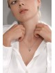 Petite étoile de Da en diamant bicolore élégante en or 14 carats, cadeaux Tu B'Av, I
