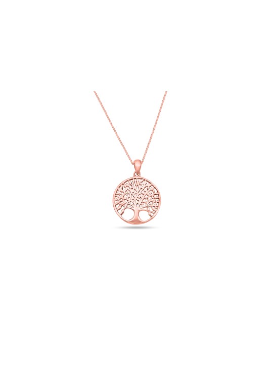 Collier creux d’arbre de vie en or 14K, cadeaux Tu B’Av, judaïque israélien